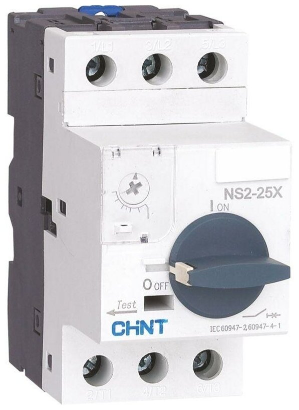 Выключатель автоматический для защиты двигателя 6-10А NS2-25X с поворотн. ручкой (R) CHINT 495185