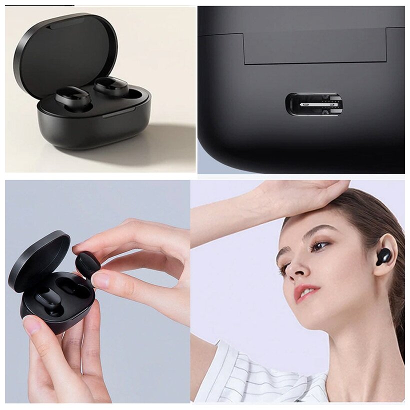 Гарнитура XIAOMI Mi True Wireless Earbuds Basic 2S, Bluetooth, вкладыши, черный [bhr4273gl] - фото №13