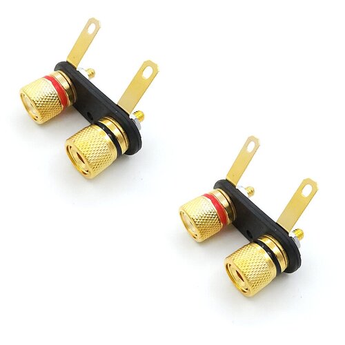 Площадки для динамика с клеммами металл позолоченный 40х15 мм 1-753G 2 шт 39000₽