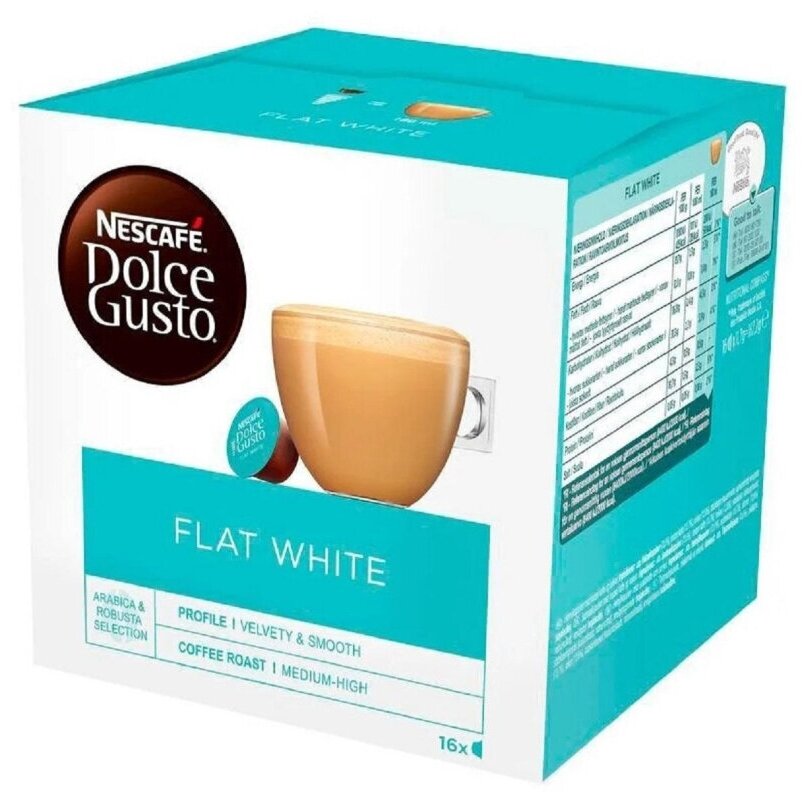 Кофе в капсулах Nescafe Dolce Gusto Coffee Flat White, 16кап/уп - фотография № 1
