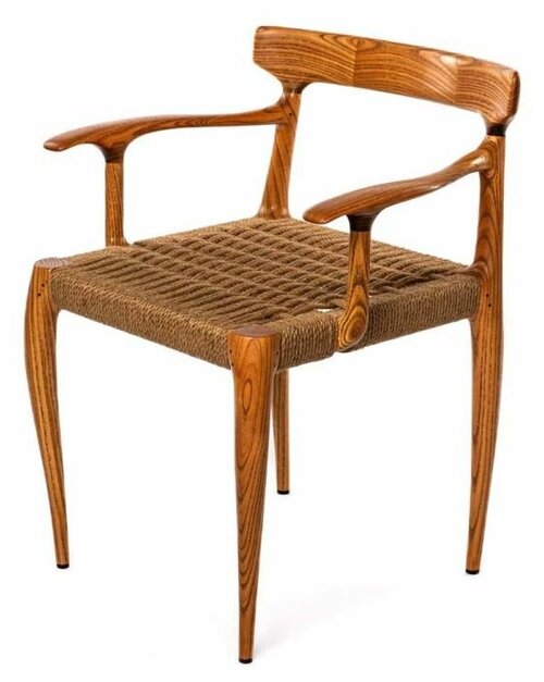 Мебель для баров и бильярдных Weekend Дизайнерское кресло ручной работы с плетеным сиденьем
