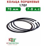 Кольца поршневые к-кт 170F (d 70 мм.) для Мотоблока, Культиватора, Мотопомп, Генераторов - изображение