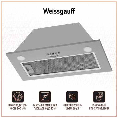 Кухонная вытяжка Weissgauff Root 600 PB Inox 833500₽