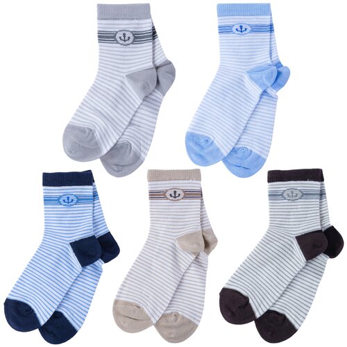 фото Комплект из 5 пар детских носков lorenzline микс 3, размер 8-10