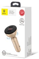 Автомобильная зарядка Baseus Shake-head Digital Display CCALL-YT01/YT09/YT0 золотистый