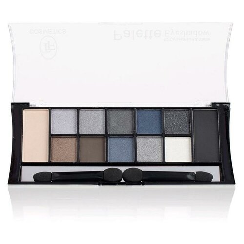 Тени для век TF Color Palette Eyeshadow 12 оттенков, тон 01C Дымчато-серая гамма