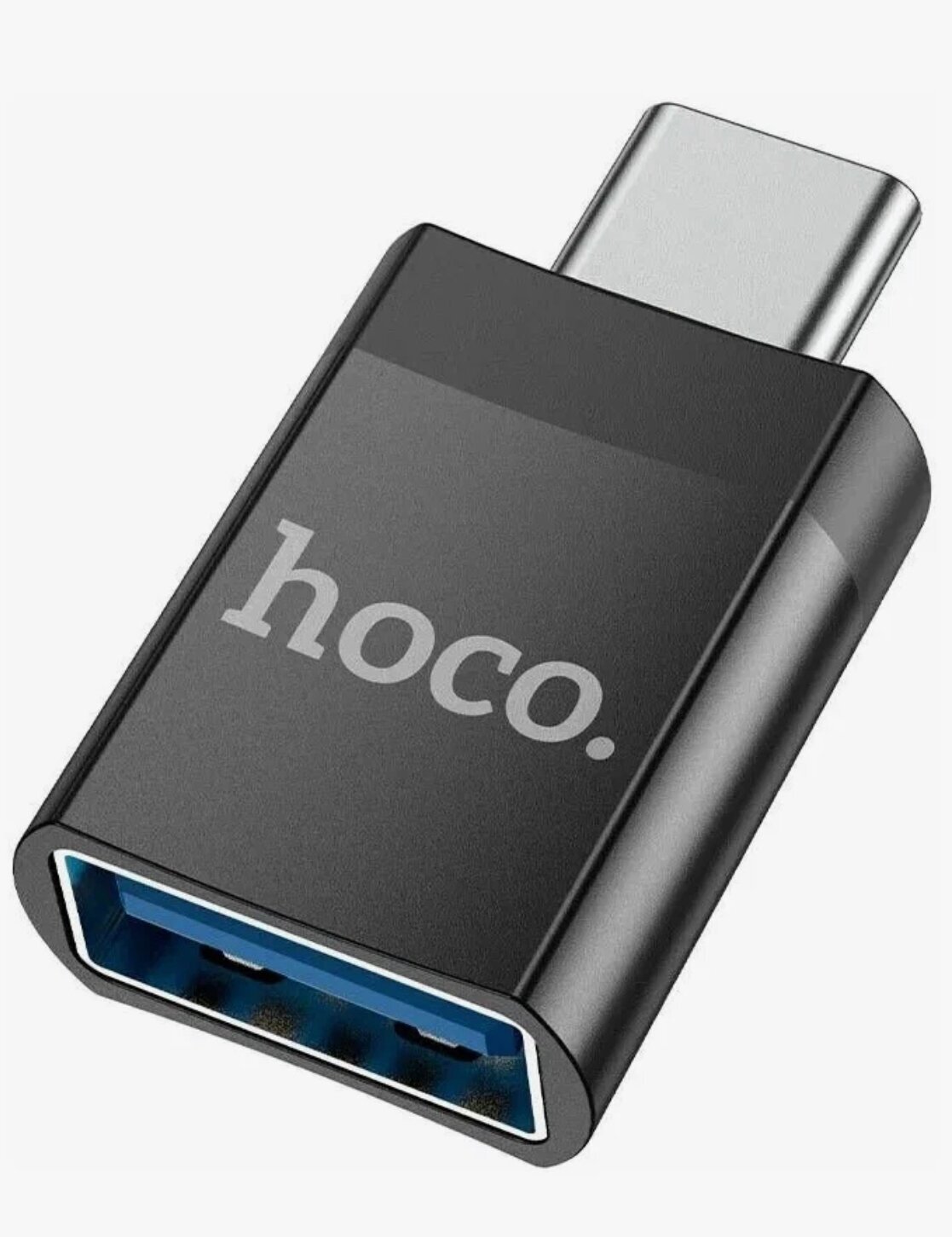 Адаптер OTG Hoco UA17 Type-C male to USB female, черный