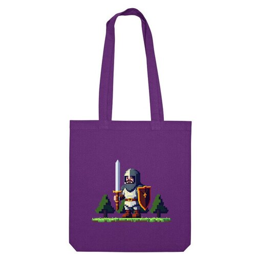 фото Сумка шоппер us basic, фиолетовый