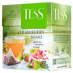 Чай зеленый Tess Strawberry shake в пирамидках - изображение