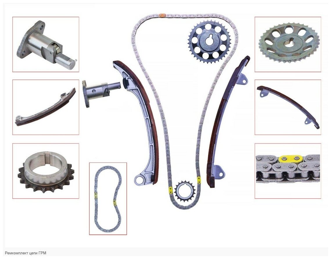 Комплект цепи ГРМ Toyota Camry (V30, V40 ) 01-, Avensis 03-, RAV 4 00-16 (1AZFE, 1AZFSE, 2AZFE) Zuiko