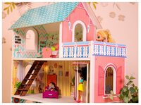 SunnyToy кукольный домик Бирюзовый подарок мини, бирюзовый