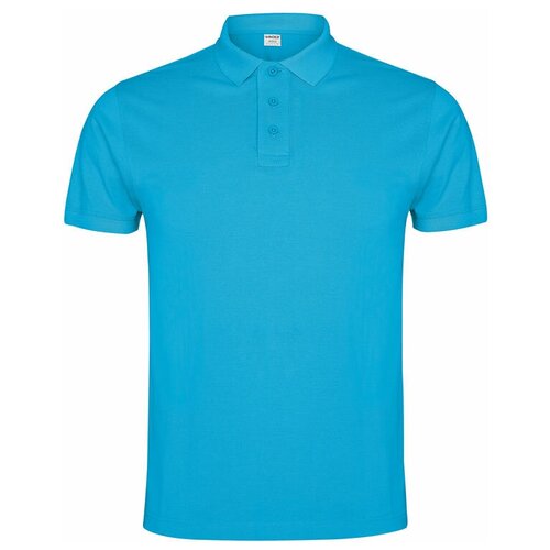 фото Рубашка поло imperium мужская, бирюзовый roly