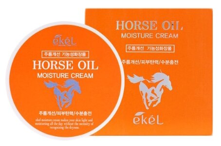 Ekel Moisture Cream Horse Oil Увлажняющий крем для лица с экстрактом лошадиного жира, 100 мл