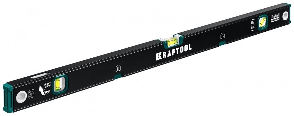 Kraftool 800 мм, магнитный уровень с зеркальным глазком
