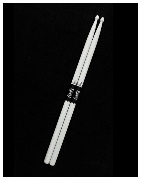 LW7АW Барабанные палочки, граб, деревянный наконечник, белые, Leonty