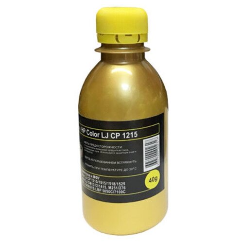 Тонер ATM Gold для HP Color LJ CP 1215/1515/1518/1525/СМ1312/CM1415 (фл. 40 г. желтый Chemical MKI)