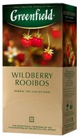 Чайный напиток травяной Greenfield Wildberry Rooibos в пакетиках, 25 шт.