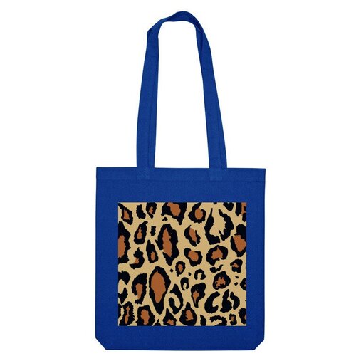 Сумка шоппер Us Basic, синий сумка леопардовые пятна шкуры узор коричневый красный