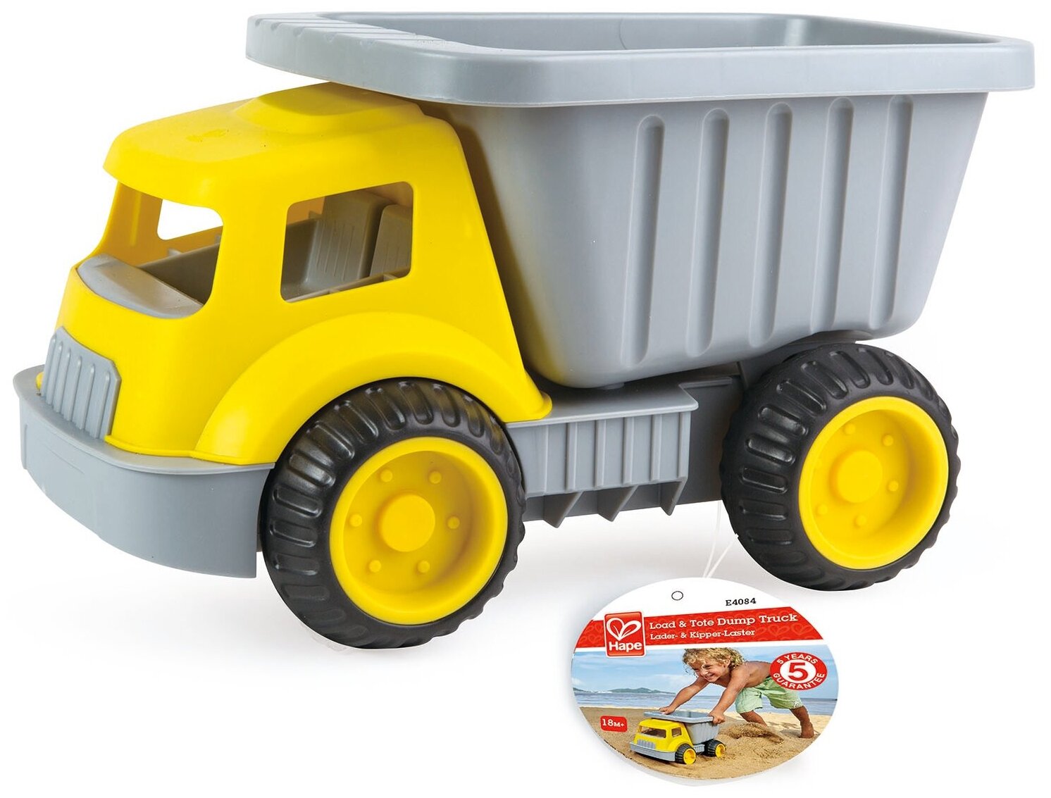Игрушка самосвал Грузи и вези (машинка для игр с песком) Hape E4084_HP - фото №4