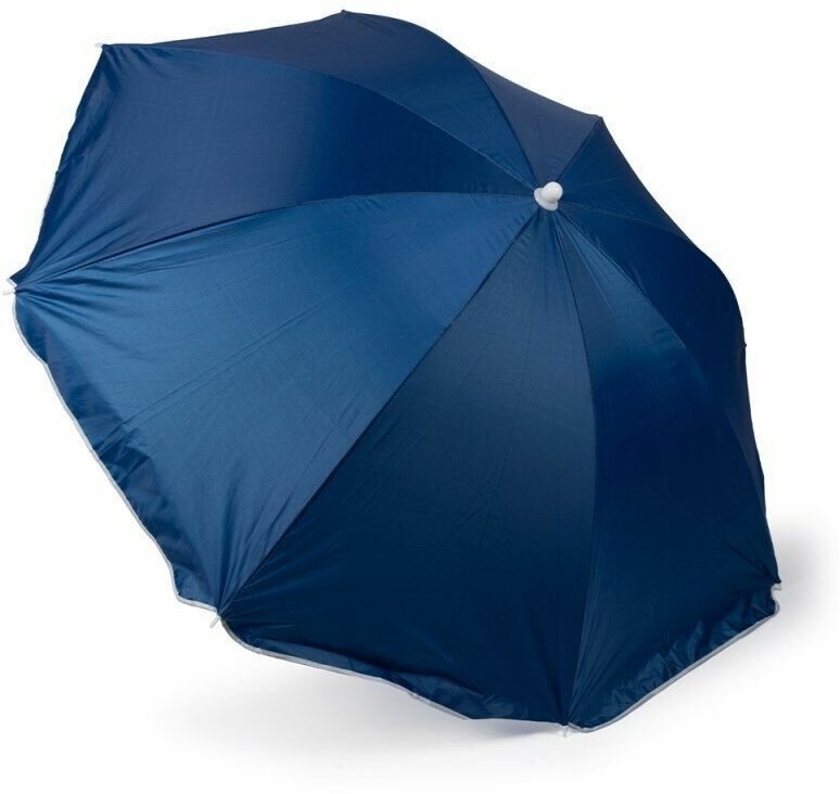 Зонт пляжный, складной, купол 185см Синий - фотография № 1