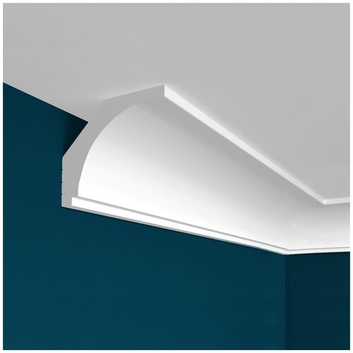 Карниз потолочный 48х40 мм дюрополимер полистирол плинтус под покраску Perfect Plus P13-2 метра