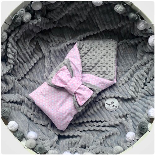 Конверт - одеяло на выписку MUMMY.BOX летний, для новорождённых в кровать, в коляску для малышей