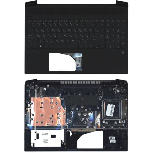 Клавиатура для ноутбука HP Pavilion Gaming 15-EC топкейс клавиатура для ноутбука hp pavilion gaming 15 cx топкейс черный с зеленой подсветкой