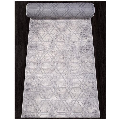 Ковер ALANYA - Дорожка Серый, Современный, Ковер на пол, в гостиную, спальню, в ассортименте, Турция, Бельгия, (80 см. на 2500 см.)