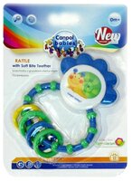 Прорезыватель-погремушка Canpol Babies Happy garden Line Rattle with Soft Bite Teether 56/137 зелены