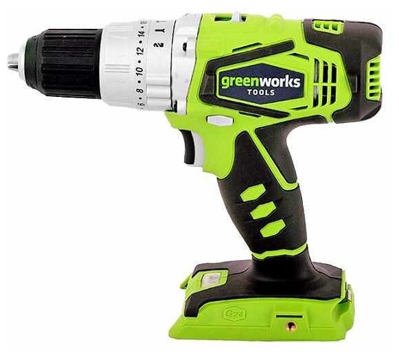 Аккумуляторная ударная дрель-шуруповерт Greenworks G24CD 3801107UC .