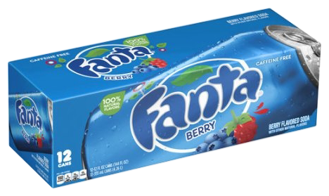 Газированный напиток Fanta Berry, США, 0.355 л, 12 шт.