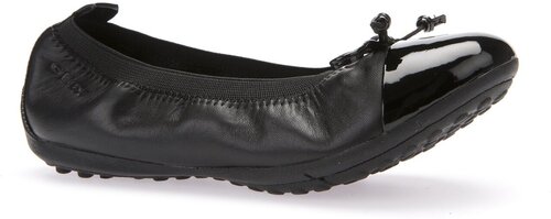 туфли GEOX для девочек JR PIUMA BALLERINE цвет чёрный, размер 30