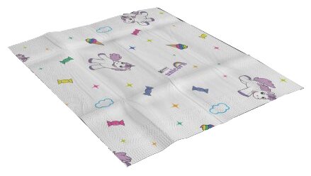 Бумажные платочки "Единорог" 4-х слойные, 15 пачек х 9 листов, 21х21 см, World Cart - фотография № 2