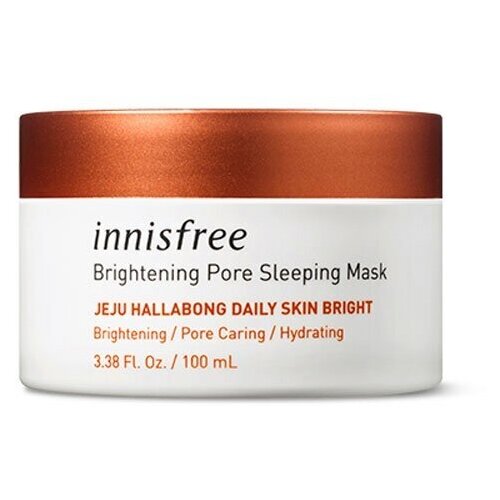 Осветляющая ночная маска богатая содержанием витамина С ,Innisfree Brightening Pore Sleeping Mask 100мл.