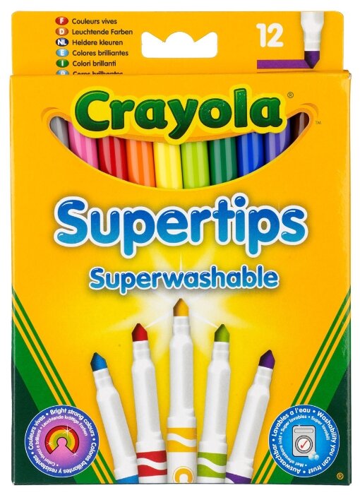 Crayola Фломастеры 12 шт. (7509)