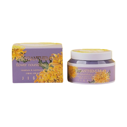 Jigott Крем питательный с экстрактом хризантемы - Chrysanthemum flower nourishing cream, 100мл