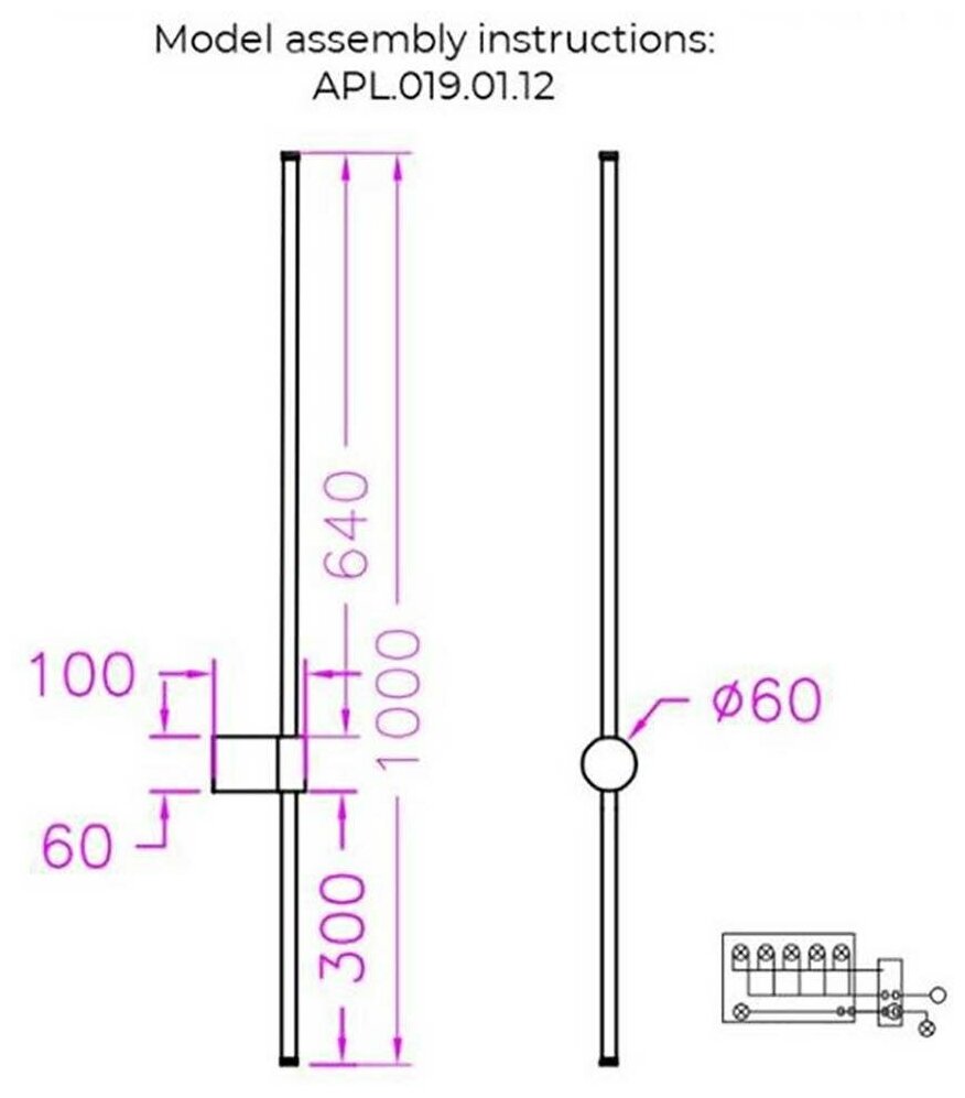 Светильник Aployt MERIAN APL.019.01.12 - фото №2