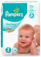 Pampers подгузники ProCare 2 (3-6 кг) 36 шт.