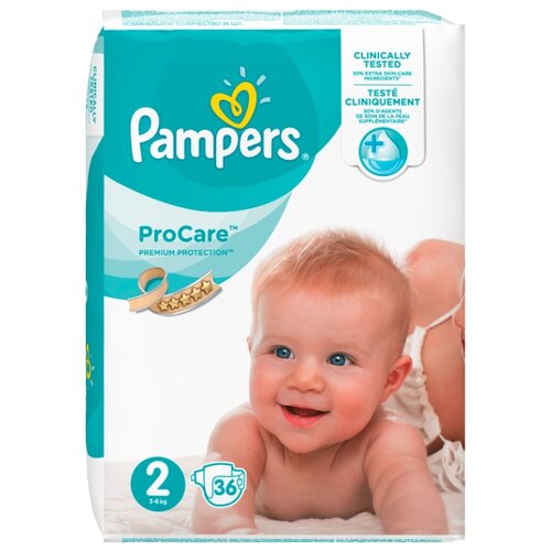 фото Pampers подгузники ProCare 2 (3-6 кг) 36 шт.