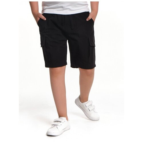 шорты для мальчиков demix черный Шорты Mini Maxi, размер 146, черный