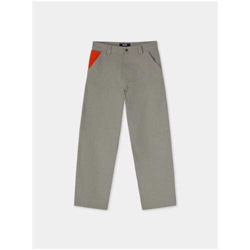 Брюки MSGM Worker Pants, серый, 52