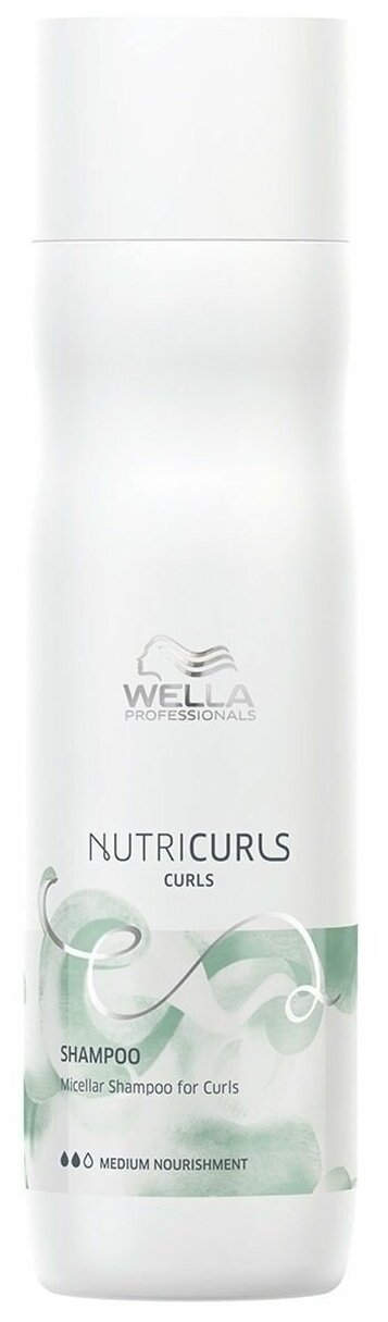Wella Professionals Мицеллярный шампунь для кудрявых волос Nutricurls Shampoo Curls 250мл