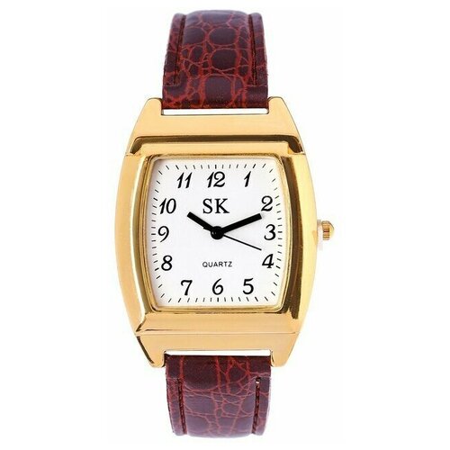 фото Наручные часы noname часы наручные мужские "монмут", ремешок из экокожи, d=3.5 см, микс, коричневый