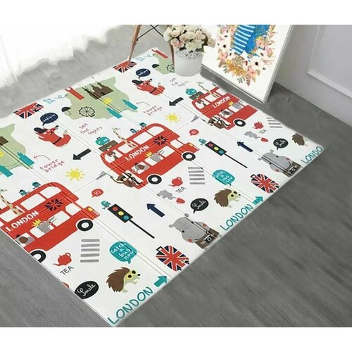 Развивающий коврик детский складной термоковрик для ползания