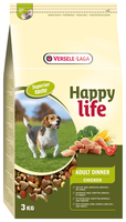 Корм для собак Happy life (3 кг) Adult Dinner with Chicken