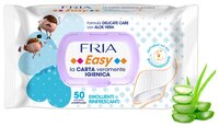 Влажная туалетная бумага FRIA Easy Delicate Care Formula c экстрактами алое вера и ромашка 50 шт.