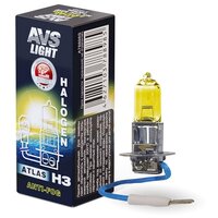 Лампа галогенная AVS ATLAS ANTI-FOG / BOX желтый H3.12V.55W (1 шт.)