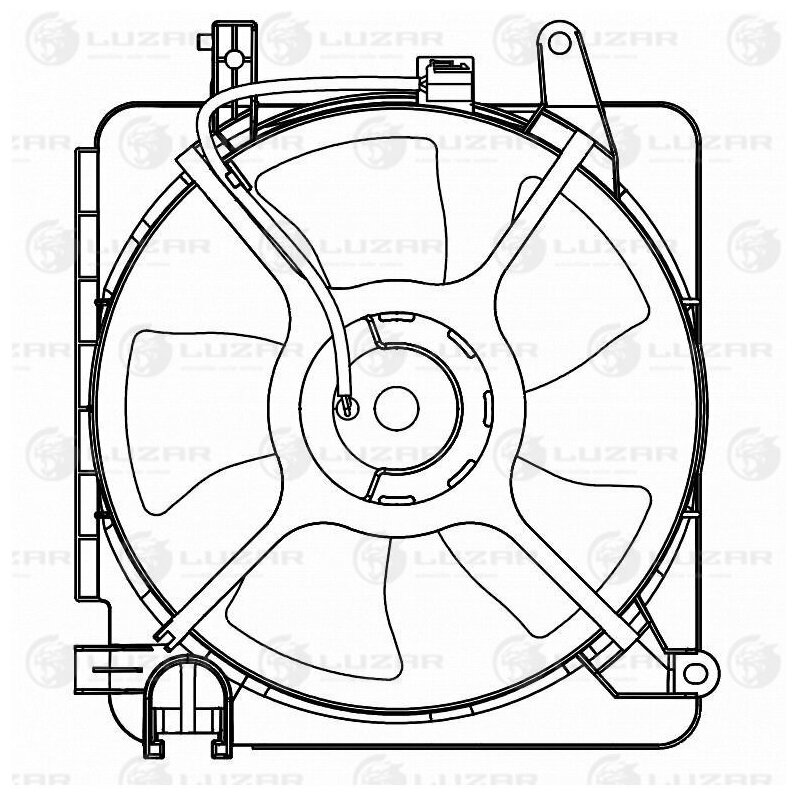 Э вентилятор охл. Luzar LFK 0501