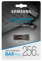 Флешка Samsung BAR Plus 256GB серый титан