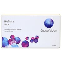 Контактные линзы CooperVision Biofinity Toric, 3 шт., R 8,7, D -3,75, CYL: -1,25, AХ: 180